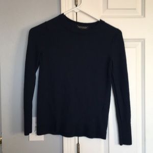 Navy blue knit sweater